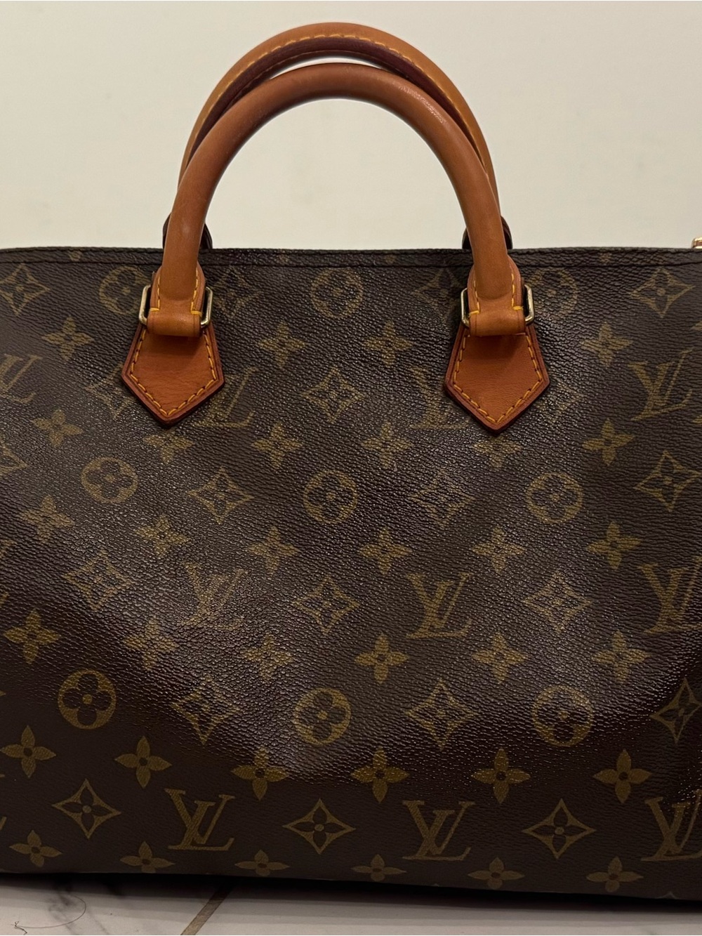 Authentic vintage Louis Vuitton Speedy 30 1988 lock and key